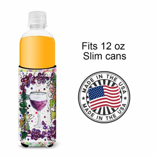 Carolines Treasures 8616MUK Wine Ultra Hugger for slim cans Perspective: bottom