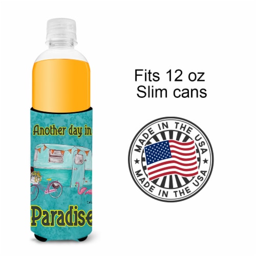 Carolines Treasures 8758MUK Another Day in Paradise Ultra Hugger for slim cans Perspective: bottom