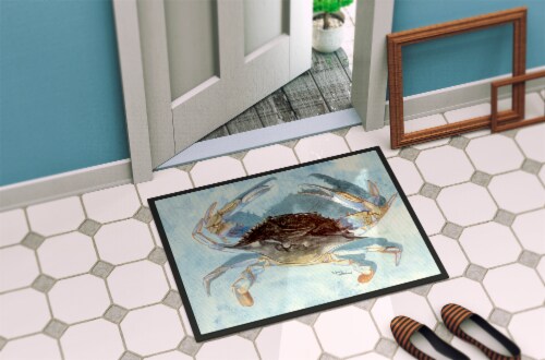 Carolines Treasures  8011JMAT Blue Crab Indoor or Outdoor Mat 24x36 Perspective: bottom