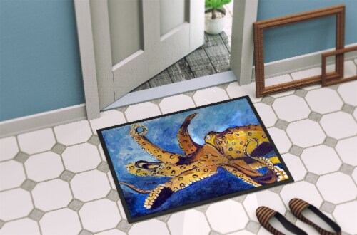 Carolines Treasures 8794MAT Octopus Doormat 18x27 Perspective: bottom