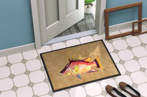 Carolines Treasures 8803MAT Hog Snapper Doormat 18x27 Perspective: bottom
