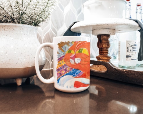 Carolines Treasures 6033CM15 Cat Coffee Mug 15 oz Perspective: bottom