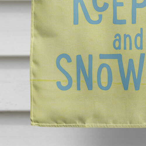 Carolines Treasures SB3110CHF Keep calm and eat snow cones House Flag Perspective: bottom