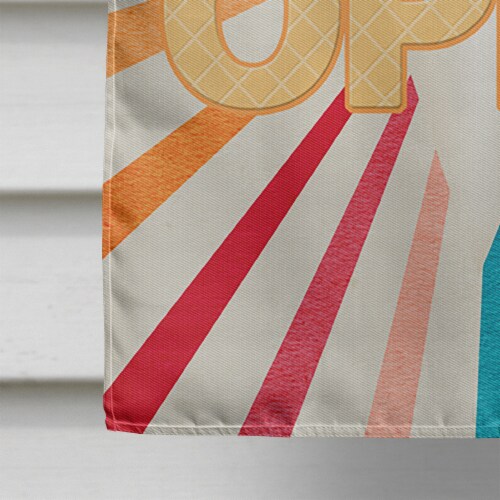 Carolines Treasures SB3112CHF Snowball Snow cone stand Open House Flag Perspective: bottom