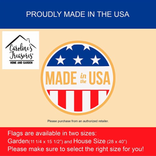 Carolines Treasures JMK1152GF Shrimpers Cove and Shrimp Boats Garden Flag Perspective: bottom