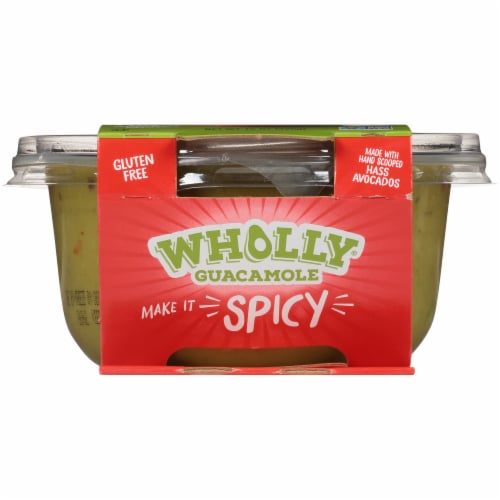 Wholly Guacamole Spicy Hot Guacamole Family Size Perspective: bottom