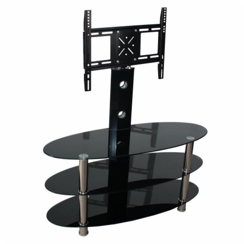 Glass tv stand for shop 55 inch tv
