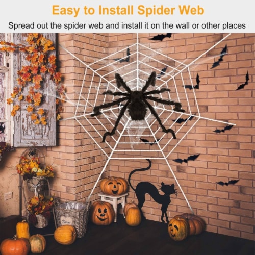 Halloween Decorations Spider Outdoor 59inch Halloween Spider Perspective: bottom