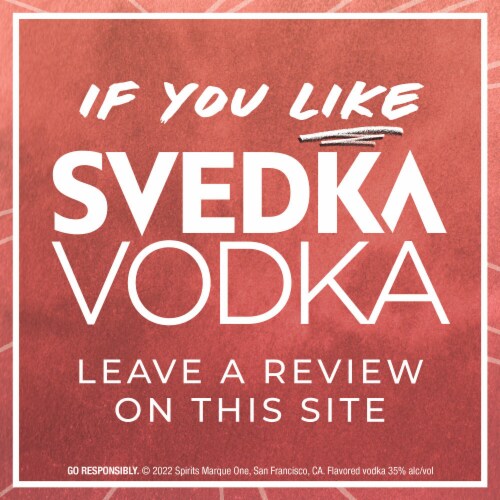SVEDKA Peach Flavored Vodka Perspective: bottom