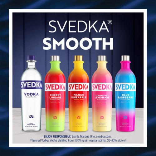 SVEDKA Blue Raspberry Flavored Vodka Perspective: bottom