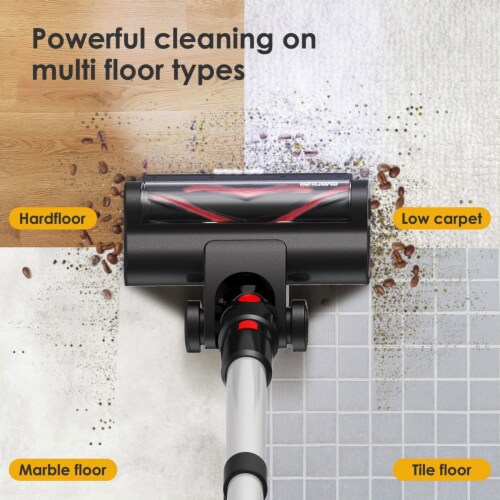 Evereze Cordless Vacuum Cleaner with 45 Minute Runtime and 1.1 Qt Large Dust Cup Perspective: bottom