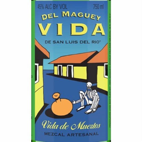 Del Maguey Mezcal Vida de Muertos Perspective: bottom