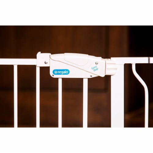Regalo Metal Frame Easy Setup Adjustable WideSpan Extra Tall Baby Gate White 1 Piece Smith s Food and Drug