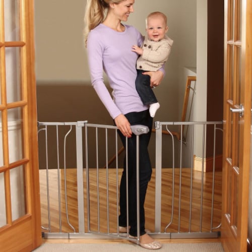 Regalo 49 Inch Easy Step Extra Wide Walk Thru Baby and Pet Safety Gate Platinum 1 Piece Jay C Food Stores