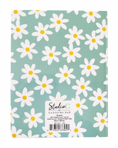 Carolina Pad Cheerful Daisy Layflat Journal Perspective: bottom