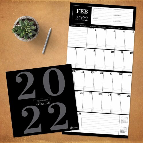 TF Publishing 2022 Big Grid The Executive Wall Calendar, 1 ct QFC