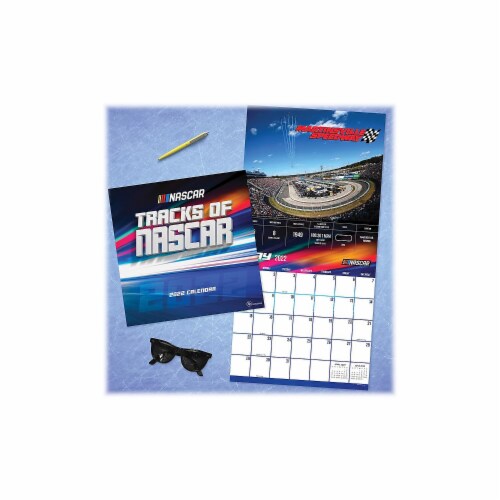 2022 Wall Calendar Tracks Of Nascar 12X12 , 16 Months Large Grid Monthly Planner, Pack - Fred Meyer