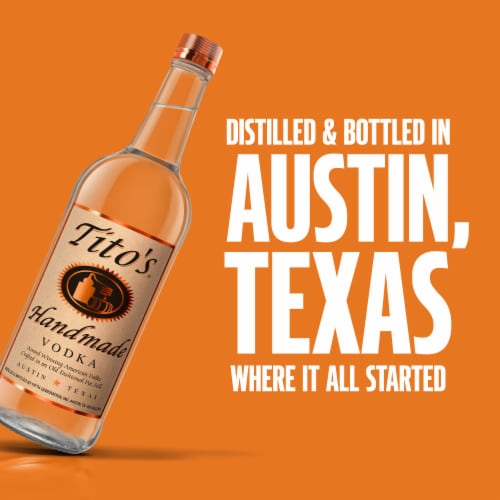 Tito's Handmade Vodka Perspective: bottom