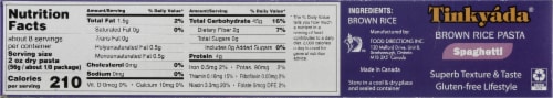Tinkyada® Brown Rice Pasta Spaghetti Perspective: bottom