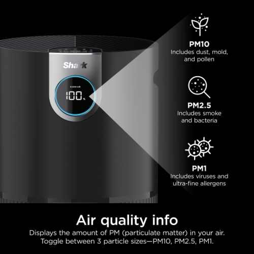 Shark® MAX Air Purifier with True HEPA - Black Perspective: bottom
