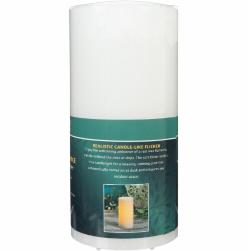 Sterno Home Premier All-Weather Flameless Wax LED Candle - White Perspective: bottom