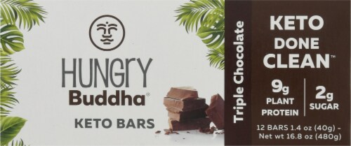 Temple Lifestyle Inc. Hungry Buddha® Triple Chocolate Keto Bars Perspective: bottom