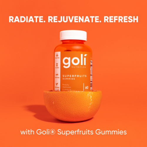 Goli® Nutrition Mixed Fruit Superfruits Gummies Perspective: bottom