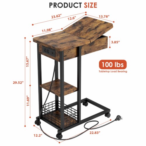 C table with charging station deals