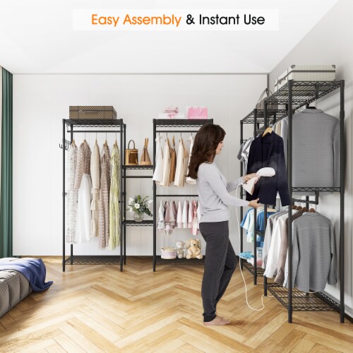 Ktaxon Clothes Rack, Heavy Duty Garment Rack, Freestanding Closet