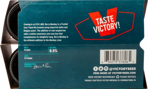 Victory Brewing Company Berry Monkey Fruited Sour Tripel Perspective: bottom