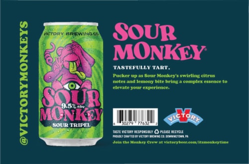 Victory Brewing Co® Sour Monkey® Sour Triple Beer Pack Perspective: bottom