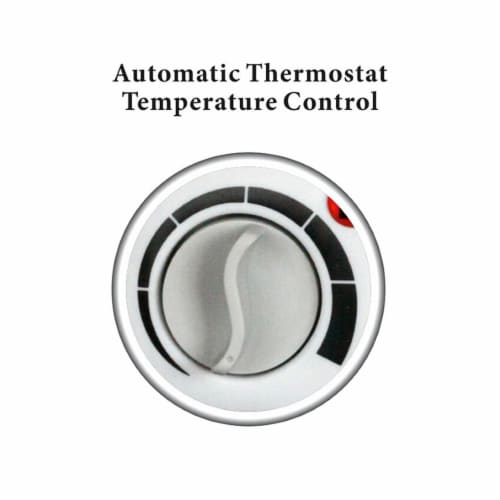 Optimus Portable Indoor 2 Speed Fan Personal Space Heater w/ Temperature Control Perspective: bottom