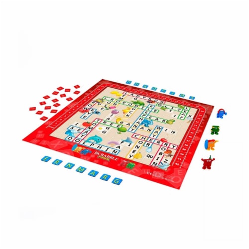 Hasbro B0325 Scrabble Junior Board Game Perspective: bottom