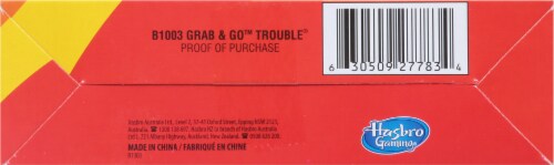 Hasbro Gaming Trouble Grab and Go Board Game Perspective: bottom