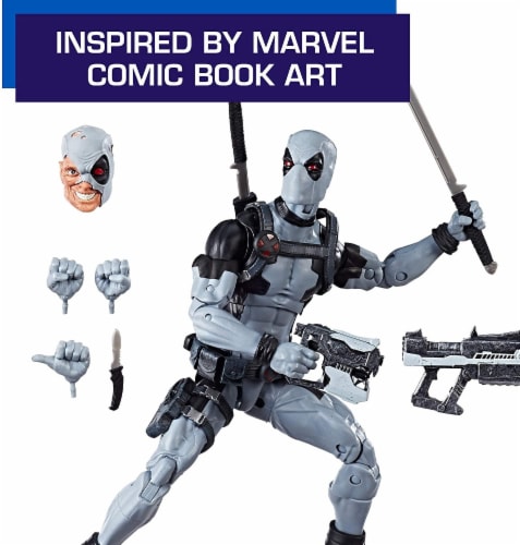 Marvel Legends Premium 12 Inch Deadpool X-Force Action Figure Perspective: bottom