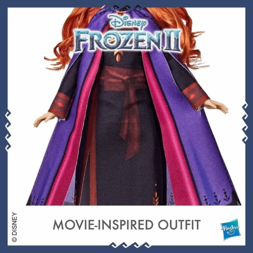 Disney Frozen 2 Anna Doll Long Red Hair 11 Hasbro Model E6710 Kids Toy Perspective: bottom