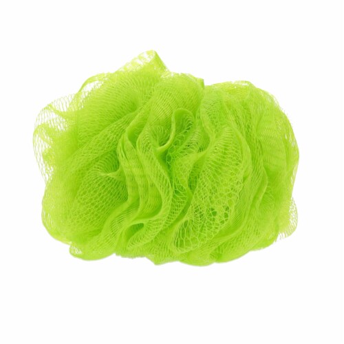 Nikki Secret Organic Mesh Bath and Shower Sponge - Sea Foam/Sage Green Perspective: bottom