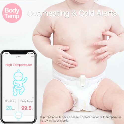 Sense U Baby Monitor Body Temp Tracks Baby s Breathing Sleep