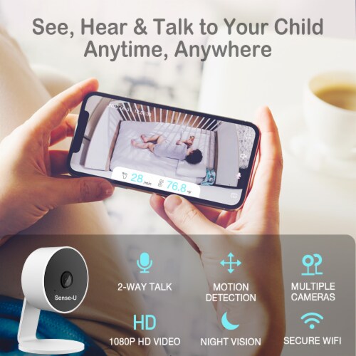 Sense-U Smart Baby Monitor 3: Tracks Infant Body Movement, Rollover,  Feeling Temperature, 1 Unit - Kroger