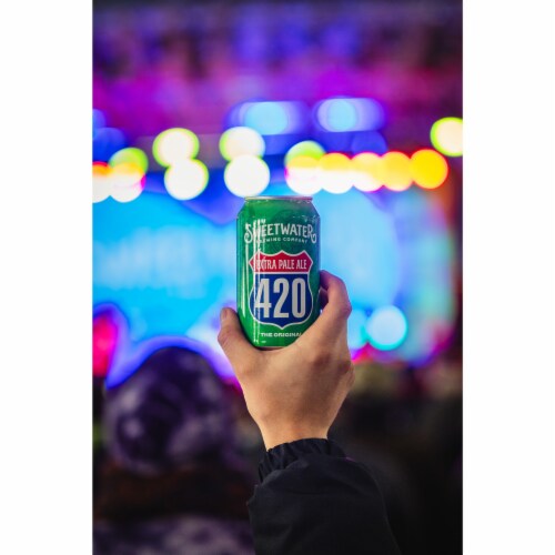 Sweet Water® Brewing Company® 420 Extra Pale Ale Beer Single Can Perspective: bottom