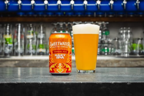 SweetWater Brewing Company H.A.Z.Y. IPA 12 Pack 12oz Cans Perspective: bottom