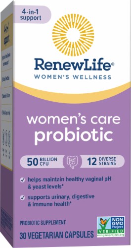 Renew Life Women's Care Vaginal Women's Probiotic Capsules Perspective: bottom