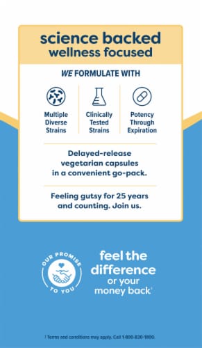 Renew Life Extra Care Go-Pack Probiotic Capsules Perspective: bottom