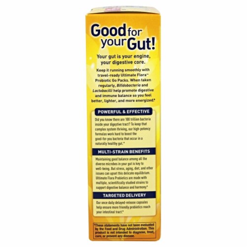 Renew Life Ultimate Flora Extra Care Probiotic Go Pack 50 Billion, 30 Capsules Perspective: bottom
