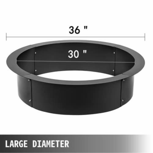 Fire Pit Ring/Liner Campfire Pit 36Outside Firepit Insert Home Use Liner Ring Perspective: bottom