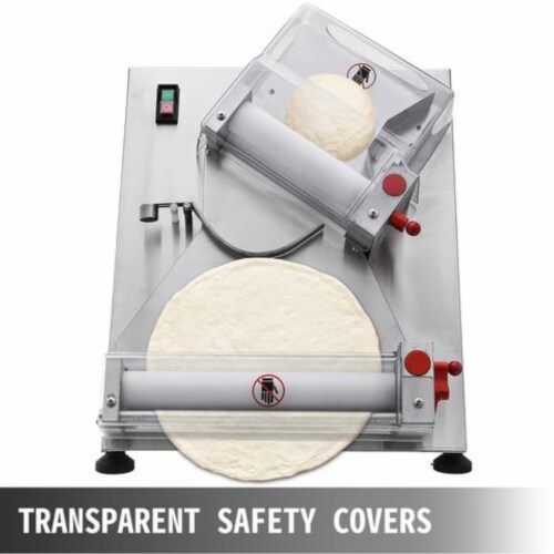 Electric Dough Sheeter Stainless Steel Pizza Dough Roller Sheeter 110V Perspective: bottom