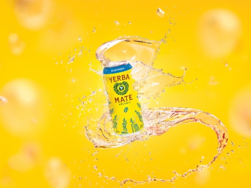 Guayaki Yerba Mate Organic Bluephoria Energy Drink Can Perspective: bottom