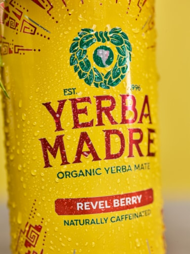 Guayaki Yerba Mate Organic Revel Berry Energy Drink Perspective: bottom