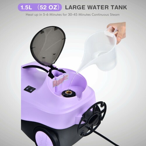 Slickblue 2000W Heavy Duty Multi-purpose Steam Cleaner Mop with Detachable Handheld Unit Perspective: bottom