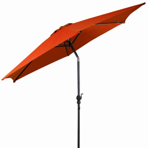 Slickblue - 9 ft Outdoor Market Patio Table Umbrella Push Button Tilt Crank Lift Perspective: bottom